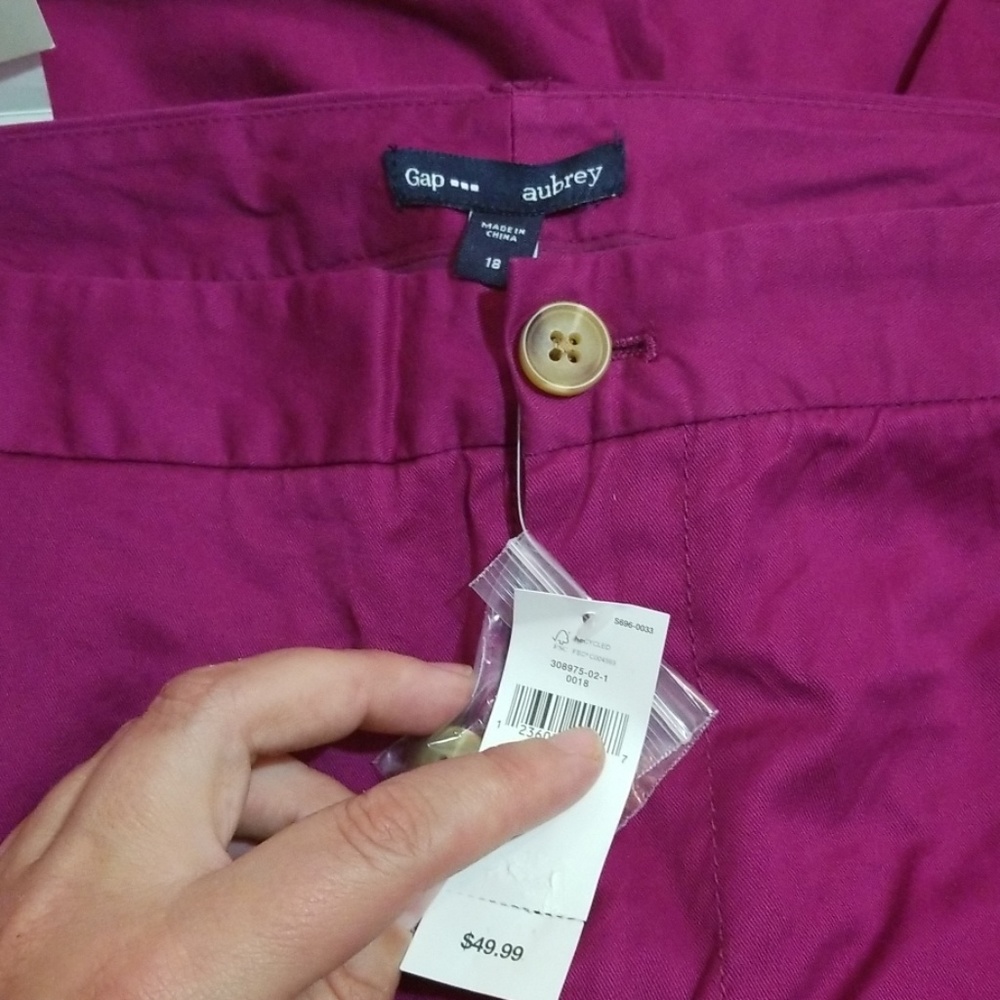 Gap Aubrey Pant Raspbery - Picture 3 of 3